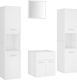 vidaXL Countertop without Sink L41xW38.5xH46cm with Mirror and 2 Columns White