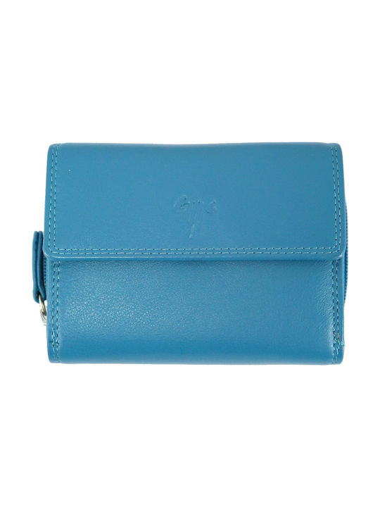Kion 345 Small Leather Women's Wallet Light Blue