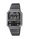 Casio Vintage Edgy Digital Men's Watch 40.7mm Battery with Gray Metal Bracelet