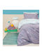Melinen Star Boy Kids Cotton Pillowcase Set 50x70cm Purple 2000044005