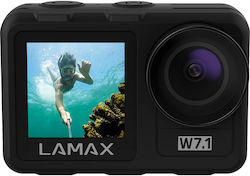 Lamax W7.1 Action Camera 4K Ultra HD με WiFi Μαύρη με Οθόνη 2"