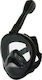 XDive Kids' Full Face Diving Mask Crystal XS Black