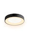 Atman Tenerife Ceiling Mount Light 50cm Black with Integrated LED and Remote Control
