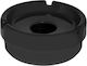 Evivak Ashtray Windproof Wooden Black 1pcs
