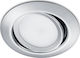 Trio Lighting Rila Στρογγυλό Μεταλλικό Χωνευτό Σποτ με Ενσωματωμένο LED και Θερμό Λευκό Φως Ασημί 3x3εκ. 1τμχ