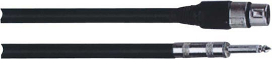 Ibiza Sound Cable XLR female - 6.3mm male Μαύρο 6m (CM6B)