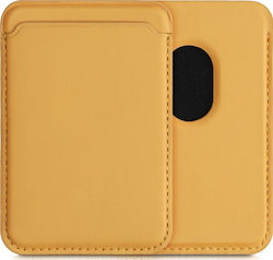 KWmobile MagSafe Θήκη Καρτών PU Leather σε Κίτρινο χρώμα KWmobile MagSafe Θήκη Καρτών PU Leather σε Κίτρινο χρώμα