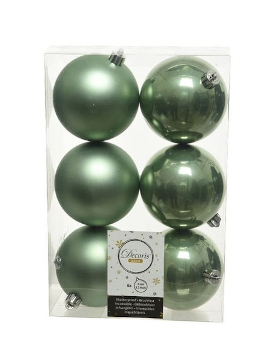 Ornament suspendat Glob Plastic Verde 8buc Set ...