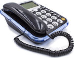 06CID Office Corded Phone for Seniors Blue