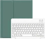 Usams BH655 Klappdeckel Synthetisches Leder mit Tastatur Englisch US Grün (iPad 2019/2020/2021 10.2'') IP1027YR02
