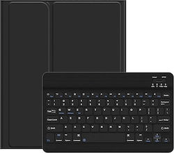Usams BH655 Klappdeckel Synthetisches Leder mit Tastatur Englisch US Schwarz (iPad 2019/2020/2021 10.2'') IP1027YR01