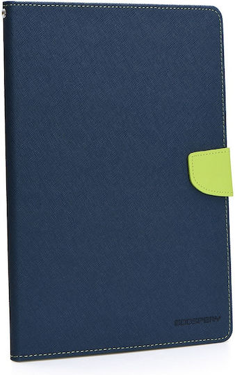 Mercury Fancy Diary Klappdeckel Marineblau / Limette (iPad Pro 2018 12,9 Zoll)