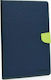 Mercury Fancy Diary Flip Cover Navy / Lime (iPa...