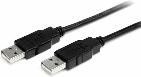 StarTech USB 2.0 Cable USB-A male - USB-A male Μαύρο 2m (USB2AA2M)