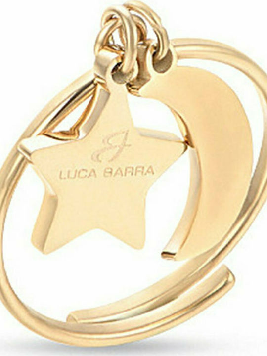 Luca Barra Γυναικείο Δαχτυλίδι από Ατσάλι Επιχρυσωμένο