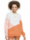 Hitch A Ride Lang Damen Sweatshirt Kapuzen Pink/Orange