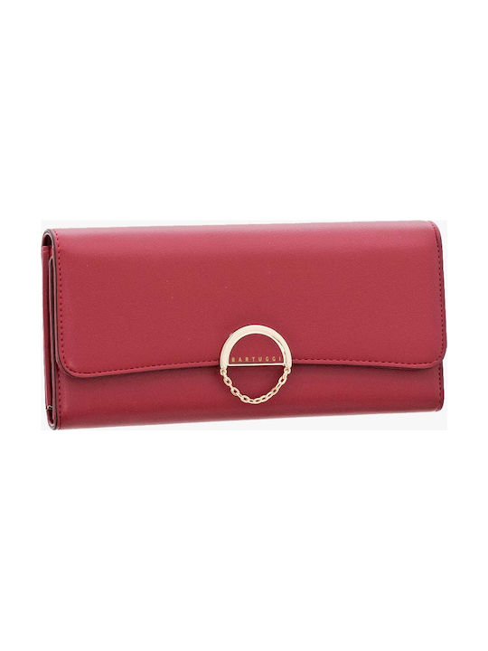 718-092341 Голям Кожен Женски портфейл Червен