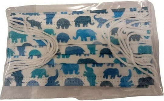 Poli MeyMed Kids Boy Protective Mask Kids 4-9 years old White 5pcs