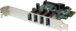 StarTech Κάρτα PCIe σε 4 θύρες USB 3.0