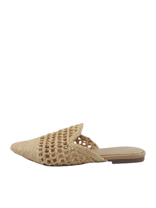 Flat Mules σε Χακί Χρώμα