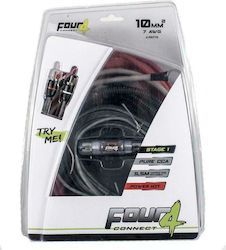 Four Connect Σετ Καλωδίων Ενισχυτή Αυτοκινήτου Stage1 Amplifier Wiring Kit 5.5m