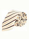 EPIC 0502 Polyester tie with beige and brown stripes