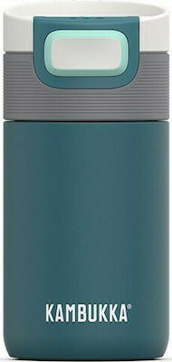 Kambukka Etna Glass Thermos Stainless Steel BPA Free Deep Teel 300ml with Mouthpiece 11-01025