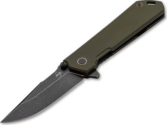 Boker Kihon Assisted OD Green Pocket Knife Automatic Green