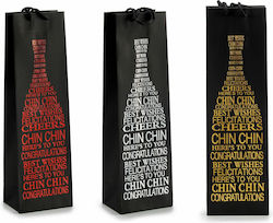 Bottles with Letters Paper Bottle Case Multicolored 12x9x39cm.