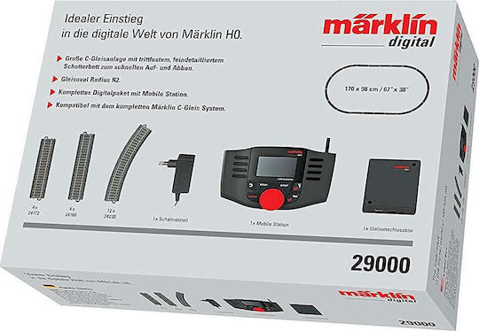 Marklin Digital Model Railway Starter Pack MS2, Track H0 Ράγες Σιδηρόδρομου για 14+ Ετών