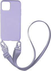 Sonique CarryHang Liquid Umschlag Rückseite Silikon 0.5mm Flieder (iPhone 13 Pro Max)