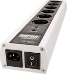 Supra LoRad MD06 - EU MK3 Switch Πολύπριζο 6 Θέσεων με Διακόπτη Χωρίς Καλώδιο Μαύρο