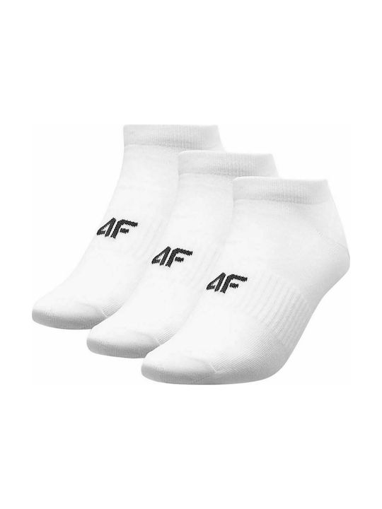 4F Αθλητικές Κάλτσες Λευκές 3 Ζεύγη