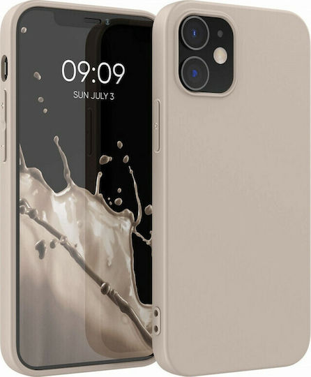 KWmobile Back Cover Silicone Beige Matte (iPhone 12 / 12 Pro)