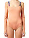 Off-Shoulder Bodysuit Beige