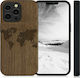 KWmobile Travel Outline Back Cover Ξύλινο Dark ...