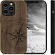 KWmobile Navigational Compass Back Cover Ξύλινο...