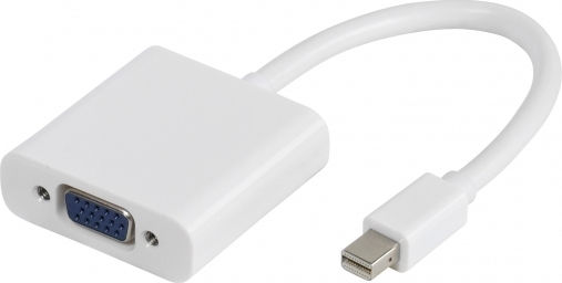 Vivanco Convertor mini DisplayPort masculin în VGA feminin Alb 1buc 45496