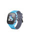 Forever Kinder-Smartwatch mit Kautschuk/Plastikarmband Blau