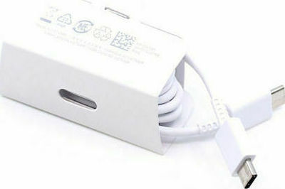 Samsung USB 2.0 Cable USB-C male - USB-C male Λευκό 1m Bulk (EP-DN980BWE)