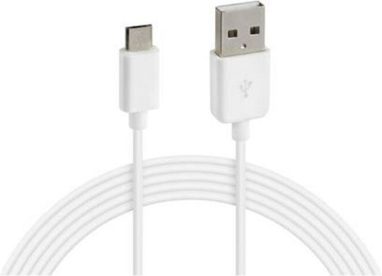 Lampa Blue Line 1m Regular USB 2.0 to micro USB Cable White (L3888.4)