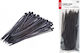 AMiO Plastic Cable Ties 150mmx3.6mm In Black Colour 100 Pieces 02153
