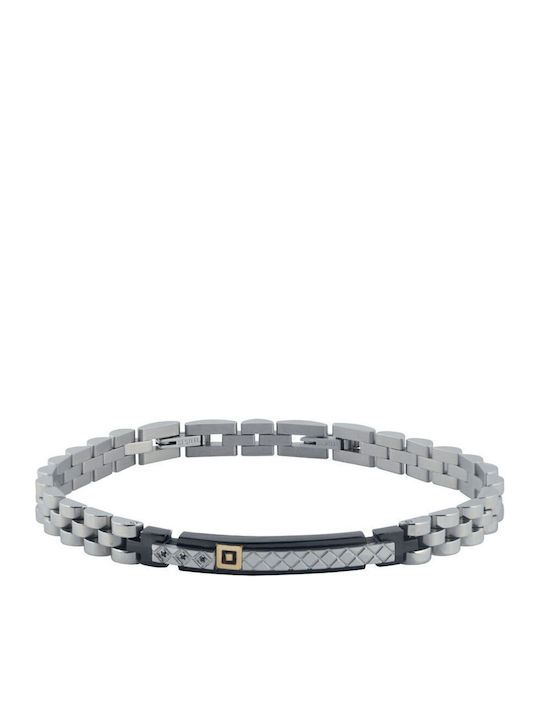Rosso Amante Men's Steel Bracelet