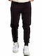 Funky Buddha Men's Sweatpants with Rubber Burgundy