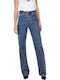 Camille Ψηλόμεσο Γυναικείο Jean Παντελόνι σε Wide Γραμμή Medium Blue Denim