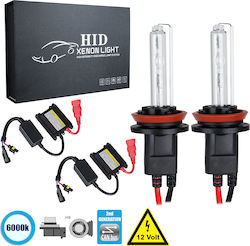 GloboStar Lamps Car & Motorcycle CB Line Kit H9 Canbus Xenon 6000K Cold White 9-16V 70W 2pcs