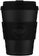 Ecoffee Cup Kerr & Napier Bamboo Cup with Lid Black 350ml