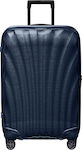 Samsonite C-Lite Valiză de Călătorie Medie Dură Albastră cu 4 roți Înălțime 69cm