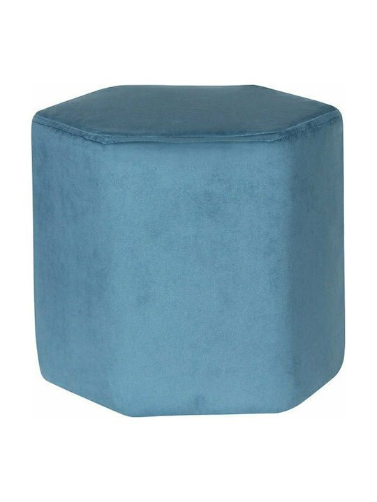 Stools For Living Room Upholstered with Velvet Blue 1pcs 30x30x30cm