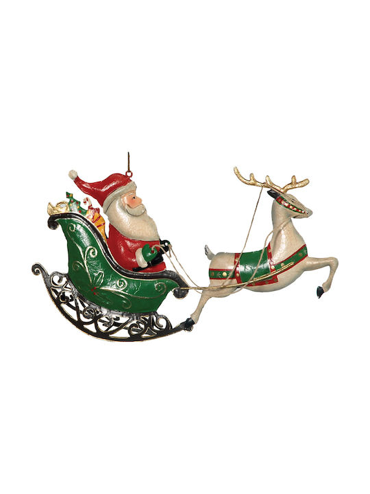 Hängendes Ornament Schlitten Metallisch Mehrfarbig 24cm